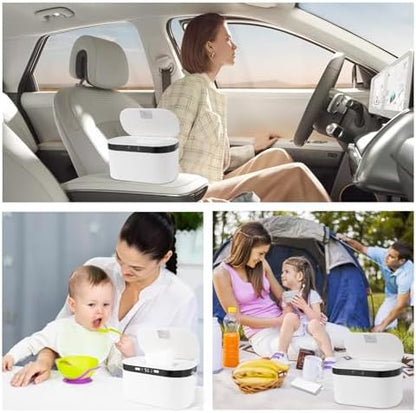 Tyj Baby Wipe Warmer power cable and USB port connectivity