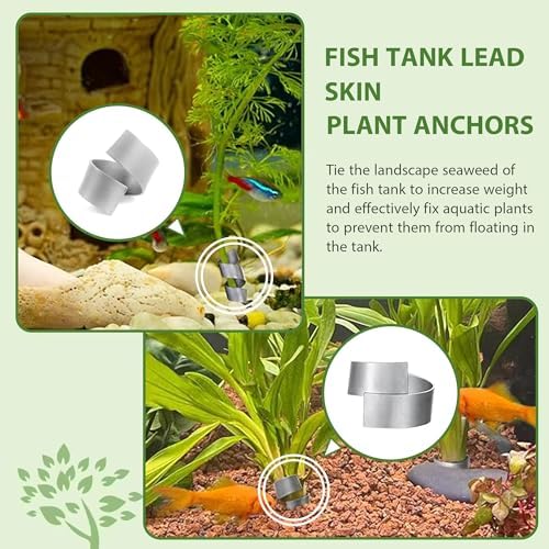 Aquarium plant anchors twenty two pieces pack packaging layout overview