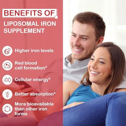 Sapotax liposomal iron vitamin B12 and folic acid daily nutritional facts panel