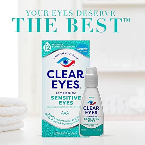 Gentle eye drops for brighter whiter eyes and irritation relief.