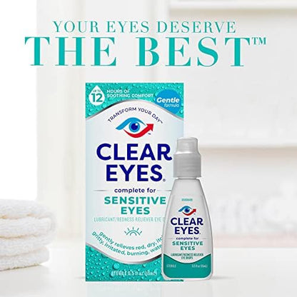 Gentle eye drops for brighter whiter eyes and irritation relief.