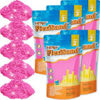 Child hands molding NiToy self-sticking play sand