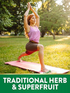 Natures Truth herbal supplement bottle back view with directions