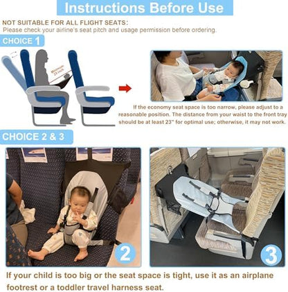 MueKeesam portable plane foot rest folded compactly next to its travel bag showing extreme portability for airport transit.
