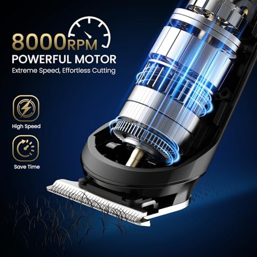 Ufree men's electric razor interchangeable heads including nose trimmer and detailer attachment