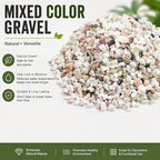 Mixed color river rock gravel for betta fish aquarium decor