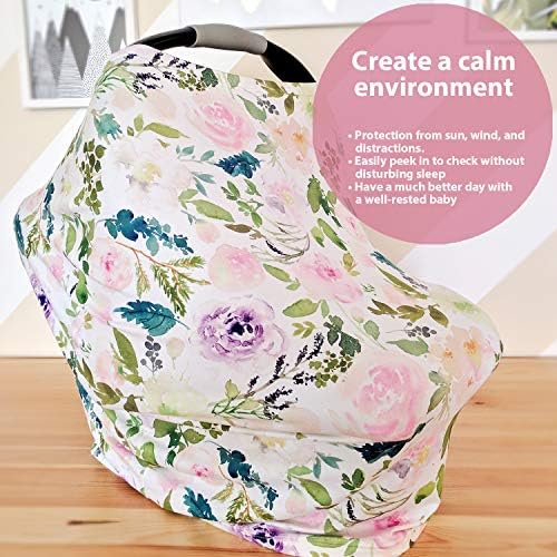 Mother using Pobibaby nursing cover for breastfeeding