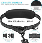 Close up of Uppetly zippered waist pouch and adjustable belt