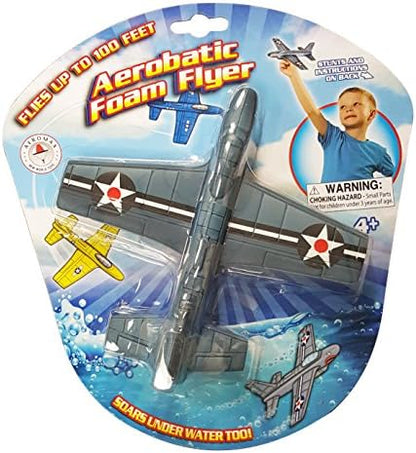 Aeromax lightweight stunt aircraft showing the flexible bendable wings for performing loops and dives