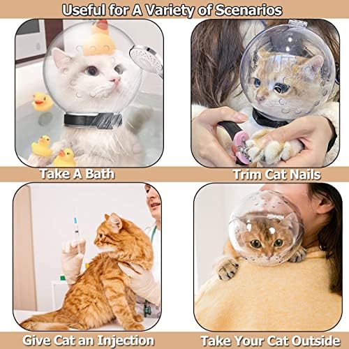 Hoqqf cat bubble mask open position showing safe resin material