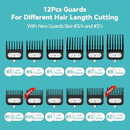 Close up of the durable ABS teeth and secure fit metal tabs on the replacement clipper guards.