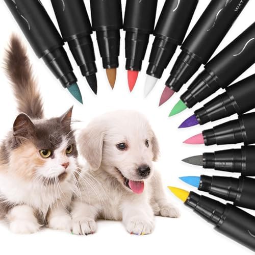 Waterproof easy to remove dog nail art polish kit packaging view