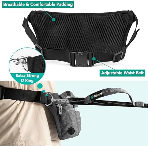 PetAmi hands free leash showing bungee absorption mechanism