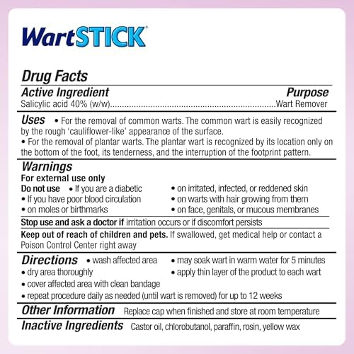 Authentic USA imported WartStick 40 percent salicylic acid treatment for feet and hands.