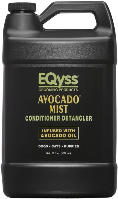 Premium pH balanced pet coat conditioner spray bottle close up view