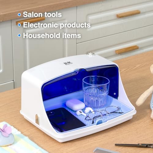 Internal tray view of Brbluerise UV light sanitizing machine