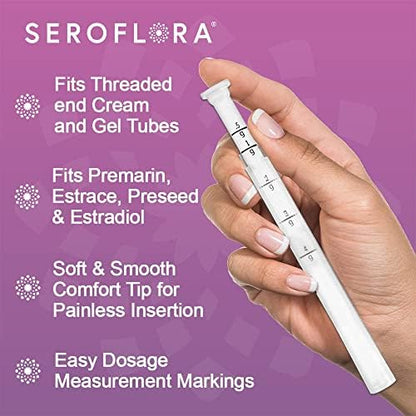 Individually wrapped sterile vaginal applicators showing dosage markings.