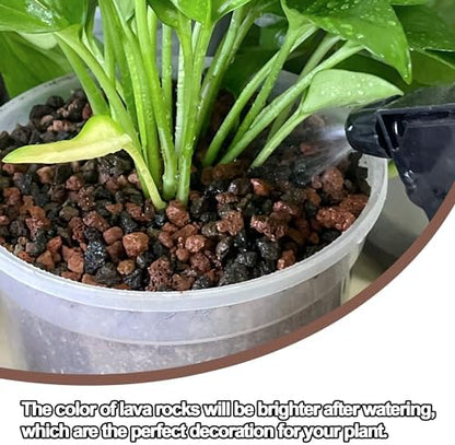 Small 1/5 inch volcanic lava rocks for plant drainage