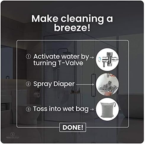 Handheld toilet sprayer with metal hose and wall mount