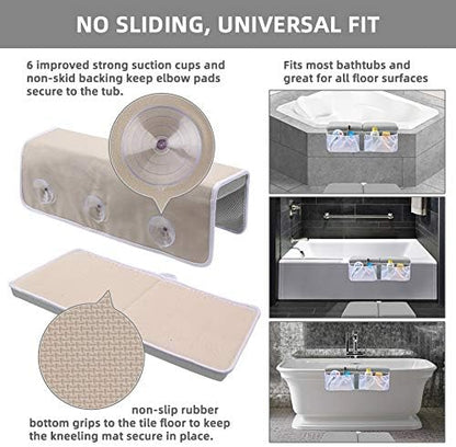 Parent using Yalumo bath kneeler set for comfortable baby bathing