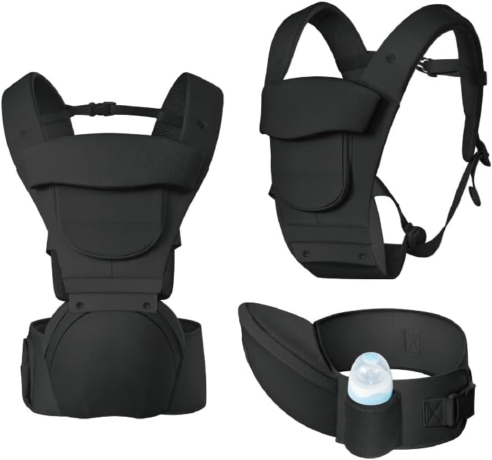 Parent using Laifarkost ergonomic baby carrier for toddler