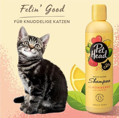 Vegan and cruelty free professional cat grooming wash with a signature Lemonberry scent.