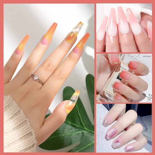Nail art brushes showing synthetic bristles for precise drawing