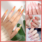 Nail art brushes showing synthetic bristles for precise drawing