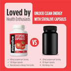 StayAlive Lycopene Supplement side view showing 120 vegetarian capsules count