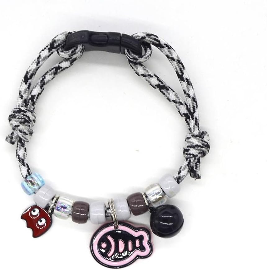Lifestyle view demonstrating the lightweight design of the hand woven puppy fashion collar.