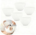 Healeved 5 piece silicone mixing bowl set front view for professional facial mask preparation.