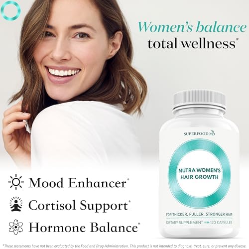 Authentic USA imported hair regrowth vitamins for mature women displaying two month supply product specifications