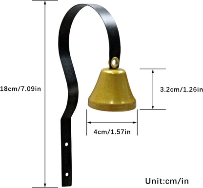 Wall mounted doggy training bell for home doors