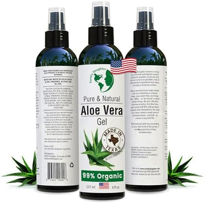 Earth's Daughter Premium Organic Aloe Vera Gel bottle front view