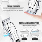 Ergonomic handle and digital battery life indicator of the Soieho men's trimmer kit