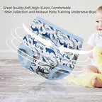 Joyo Roy toddler boys toilet training underwear being folded to demonstrate flexible fabric quality