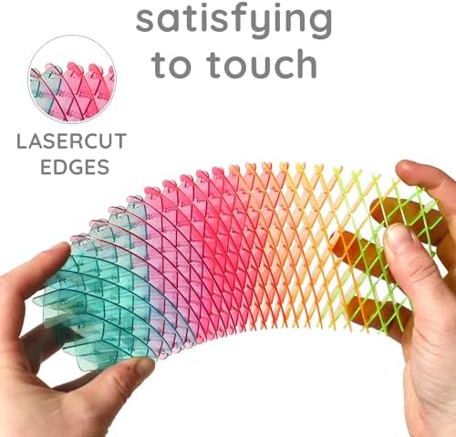 Morf Fidget Sensory Spring collapsed completely into its compact portable pocket size