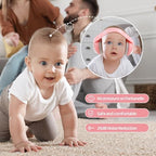 Foldable baby headphones for travel with storage bag