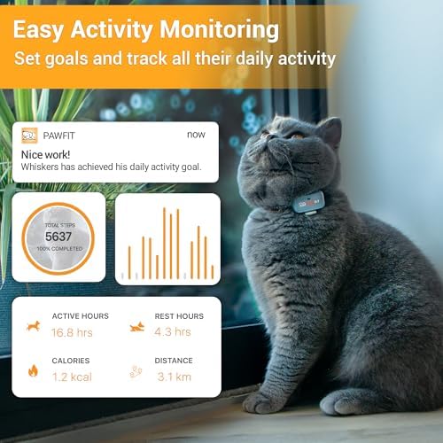 Pawfit 4G multi network cat tracking device with built in LED light feature