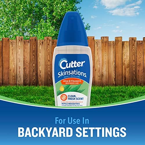 Cutter Skinsations Insect Repellent, Repels Mosquitos, Ticks, Gnats, Fleas, 7% DEET, 2 pack, 6 fl Ounce (Pump Spray) - Image 7