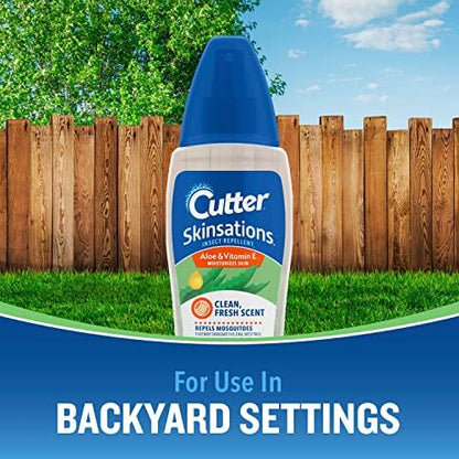 Cutter Skinsations Insect Repellent, Repels Mosquitos, Ticks, Gnats, Fleas, 7% DEET, 2 pack, 6 fl Ounce (Pump Spray) - Image 7