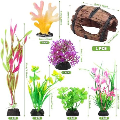 Non toxic resin broken barrel fish tank hideout ornament for small fish setups.