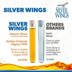 Natural Path Silver Wings Colloidal Silver amber bottle design