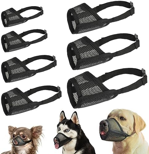 LuckyPaw dog muzzle set showing adjustable strap and buckle mechanism
