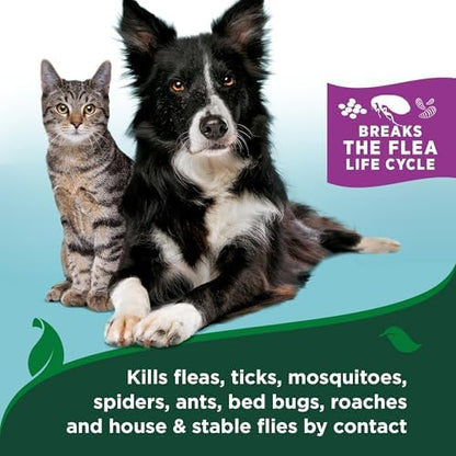 Authentic USA-imported Vet's Best cat grooming foam application side view