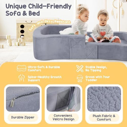 Close-up detail of the premium twenty-five D high-density foam cushioning inside the Whiffee kids travel cot.