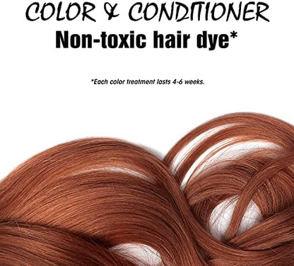 Chemical free semi-permanent red henna hair color ingredients