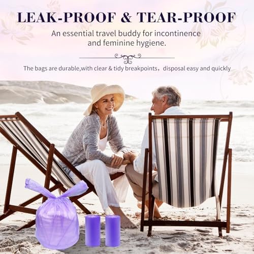 Dergik incontinence disposal bags displaying tear-off break points