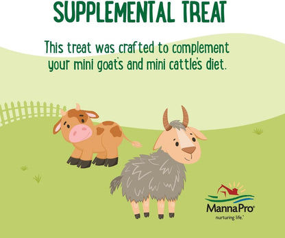 Wholesome baked snacks for small cattle nutritional label details