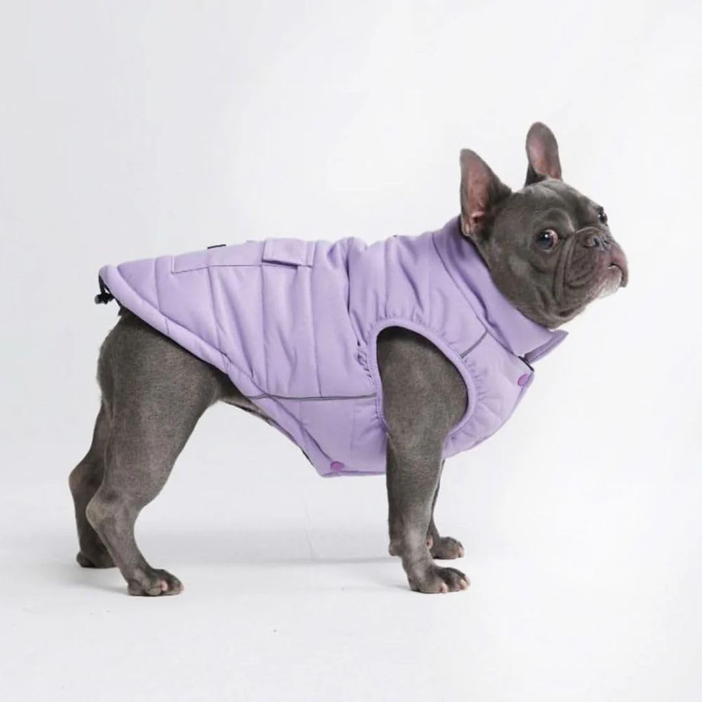 Spark Paws Dog Winter Jacket, Water-Resistant Coat, Warm Reflective Windproof Fleece-Interior, for Medium and Large Dogs - Olive - S - Image 14
